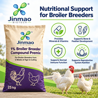 Additif Alimentaire pour Poulets Jinmao 1% – Minéraux et Oligo-éléments de Qualité Alimentaire pour Poulets de Chair et Reproducteurs avec Enzymes pour une Nutrition Améliorée
