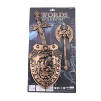 Nouvel ensemble d'épées jouets pour enfants EPT, couleur bronze, kit d'armes, outils militaires, jouets pour garçons, épées militaires