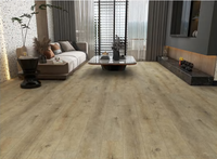 Plancher en vinyle SPC imperméable 3,5-6 mm avec système de clic, finition EIR pour projets résidentiels et commerciaux en intérieur