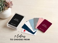 Cartes à Jouer Personnalisées - Jeu de Cartes de Poker Gris - Jeu de Cartes Personnalisé pour la Promotion de Marque - Cadeau pour Événement