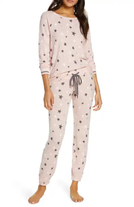 2023 Conjunto de pijama tejido informal personalizado para mujer al por mayor 100% algodón ecológico de alta calidad de manga larga para mujer 2 piezas - Product Image 4