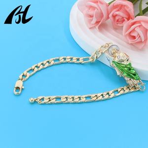 Kuba Cina 14k Oro Laminado perhiasan San Judas Tadeo gelang mode pesona gelang untuk pria wanita dari pabrik perhiasan - Product Image 3