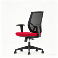 Chaise de bureau économique et commerciale personnalisée avec accoudoirs de remplacement, chaises de réunion d'entreprise avec base pivotante