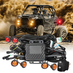 <span class=keywords><strong>ไฟ</strong></span> LED ทรงกลมสีเหลืองอำพัน 4 ดวง สีแดง 2 ดวง ชุดไฟเลี้ยว 12V สำหรับรถ UTV แบบเสียบใช้งานได้ทันที สำหรับ Teryx Moto Uforce 1000 - Product Image 1