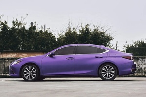 Film vinyle pour voiture en gros d'usine, ultra mat, violet métallisé, auto-cicatrisant, anti-rayures, PET, sans bulles d'air, pour envelopper la carrosserie - Product Image 3