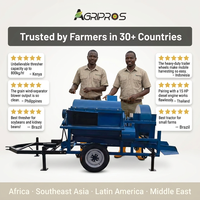 Machine à battre multifonctionnelle à moteur diesel, tractée par un tracteur, à haute capacité pour usage agricole