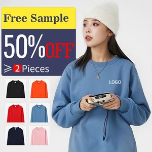 Sweat à capuche unisexe personnalisé imprimé et gaufré, pull tricoté d'hiver à col rond, grande taille, streetwear décontracté pour hommes, vente en gros - Product Image 2