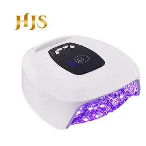 Hjs 35PCS UV/LED Nail đèn 15600mAh không dây Li-on Pin UV đèn Electroplated bên trong cầm tay móng tay đèn