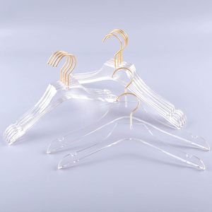 Cintres en acrylique personnalisés avec logo et crochets dorés – Rangement durable et écologique pour armoire et salle de bain, idéal pour robes de mariée, costumes, manteaux et pantalons - Product Image 3