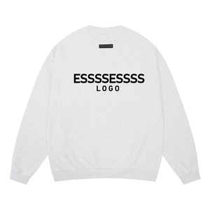 Sweat-shirt 100% coton sur mesure SS22 Ess floqué avoine légère avoine foncée élastique Super <span class=keywords><strong>David</strong></span> chemise hiver lettre motif - Product Image 4