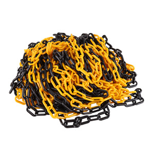 โซ่เตือนภัยพลาสติก สีแดง ขาว เหลือง ดำ สำหรับแยกการจราจร ใช้กับกรวยและแขวนเสื้อผ้า - Product Image 5