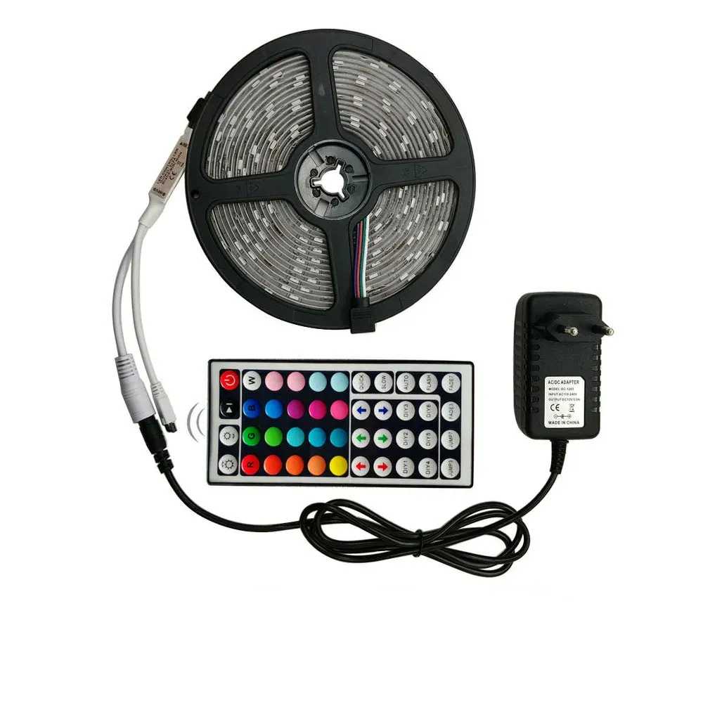 Dc12v RGB LED Strip Kit ma thuật linh hoạt không thấm nước ngoài trời thông minh 5m LED Strip 2835 SMD IP65 LED Strips Lights với Led điều khiển