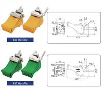 Extracteur de poignée d'injecteur RDEKONO T47 – Accessoires Premium Rittal/Schroff pour sous-rack de carte PCB en panneau