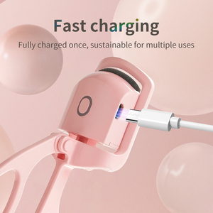 Recourbe-cils rechargeable par USB, chauffe rapidement, température réglable, outil de recourbement des cils portable et longue durée pour la maison et les voyages - Product Image 2
