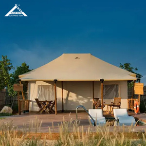 High Quality Fireproof And Waterproof Canvas Camping <strong>Tent</strong> Luxury Safari Style With Patio For Safari Adventures - Product Image 4
