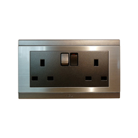 Prise MGA Twin UK avec interrupteur et indicateur et USB Type a & C PD 18W