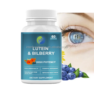Ausreson OEM Luteína y arándano Complex Eye Vision Healthcare Suplemento 500mg Cápsula de arándano de luteína a granel - Product Image 1
