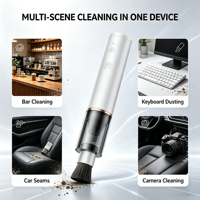 Penyedot Debu Mini Portabel 3 in 1, Pompa Hisap Tiup Debu Isi Ulang Nirkabel, Vacuum Mobil untuk Rumah Kantor Keyboard