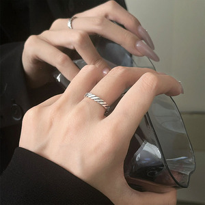 Kaiming 925 Sterling Silver Woven <b>Ring</b> For Women Korean Style Simple High End Jewelry Gift - Product Image 1