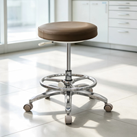 Chaise pivotante ronde avec coussin en éponge haute densité, tabouret d'assistant dentaire pour clinique, hôpital, laboratoire