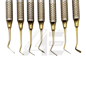 Kit de instrumentos de llenado compuesta de amalgama dental en casete (7 piezas recubiertas de plasma dorado) al por mayor - Product Image 5