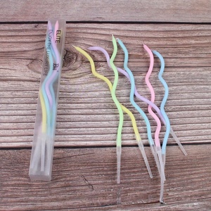Candeline Ondulate per <span class=keywords><strong>Compleanno</strong></span> Oro Argento Oro Rosa, Eleganti Decorazioni a Spirale per Torte, Candele Curve per Compleanni Matrimoni Celebrazioni - Product Image 6