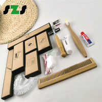 Ensemble d'accessoires d'hôtel biodégradables, écologiques, biodégradables, jetables, 20 pièces
