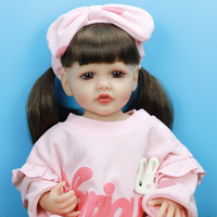 Muñeca de juguete de aspecto Real para niñas, juegos de muñecas falsas de 22 pulgadas, sin BPA, materiales prémium, regalo de vacaciones