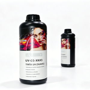 Encre d'impression UV Sublicool à haute adhérence 1000ML, durcissement LED pour l'impression sur verre, métal, plastique, acrylique - Product Image 5