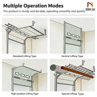 Porte coupe-feu isolée de 40 mm à ouverture/fermeture rapide avec contrôle synchronisé pour les stations de pompiers et ouverture/fermeture rapide