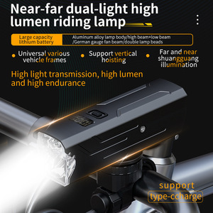 Luz de bicicleta Q03 LED recargable con batería de 2600 mAh, resistente al agua IPX5, con pantalla digital para bicicleta de montaña - Product Image 5