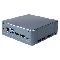 Mini PC Industrial Ramping Intel Generasi ke-12 Core I3-1220P 10 Core MU06 Komputer Desktop Kantor DDR4 NVMe SSD Layar Triple 4K