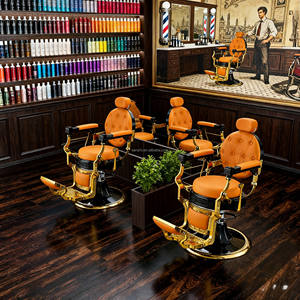 Silla de peluquero profesional de lujo Silla Baber de lujo Silla de estilismo para barbería Sillas De Peluquería - Product Image 4
