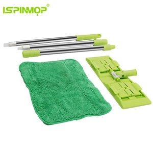 หัวไม้ม็อบทำความสะอาดพื้นแบบหมุนได้ 360 องศา พร้อมผ้าไมโครไฟเบอร์ สำหรับเปลี่ยนใช้กับไม้ม็อบแบบแบน - Product Image 4