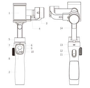 <span class=keywords><strong>FUNSNAP</strong></span> <span class=keywords><strong>Capture</strong></span> 2S, Palo Selfie con Estabilizador de Video en Vivo para Teléfono, Gimbal de Mano, Estabilizador para Smartphone - Product Image 4
