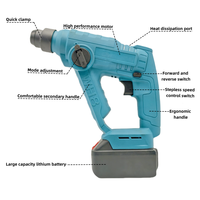 Marteau perforateur rotatif sans fil ergonomique 600W SDS Plus 2850 BPM, industriel et bricolage, pour le travail de maçonnerie, béton, acier et perçage mural