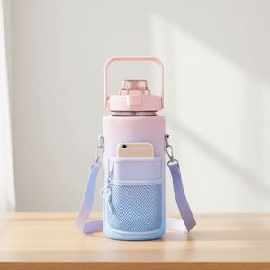 Botella de Agua Deportiva de Gran Capacidad para Verano, para Gimnasio o Aire Libre, Libre de BPA, de Plástico, con Marcador de Tiempo, para Viajes y Motivación Fitness, Venta al Por Mayor - Product Image 2