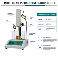Digital Asphalt Penetration Tester Bitumen Penetrometer Automatic High Precision Laboratory Bitumen Asphalt Testing Equipment