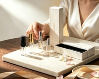 Vente flash - Mini flacon de parfum 2ML 3ML 5ML 10ML avec pompe à vaporiser à vis, flacon de parfum de voyage en verre transparent, boîte personnalisée