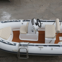 Bote de Pesca de Fibra de Vidrio de 13 Pies, Botes Inflables de PVC 390, Botes RIB