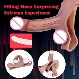 SXXY Huge Realistic Strap-on Hollow Dildo Wearable Penis Sleeve Pants <b>for</b> <b>Men</b> Women Gay Lesbian Adult Silicone Sex <b>Toys</b> Sexshop - Product Image 3
