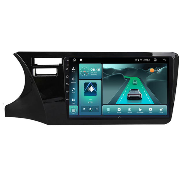 Car-play Car Multimedia Player for Honda City 2014 - 2017 Car Radio Android Auto Stereo 5G+2.4G WiFi6 GPS Navigation Head Unit