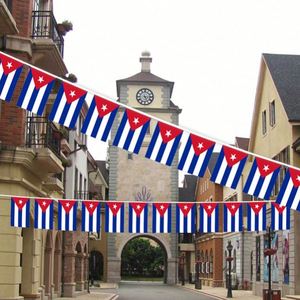 Cuba String <b>Flag</b> Polyester Fabric National Country <b>Flag</b> for Birthday Party Festival Decoration - Product Image 3