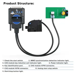 BMW CAS1 CAS2 Mech-Key CAS2 CAS3 yarı akıllı Test platformu için GODIAG veri okuma yazma <span class=keywords><strong>program</strong></span>ı VVDI2 K518PRO IM608 tespit - Product Image 2