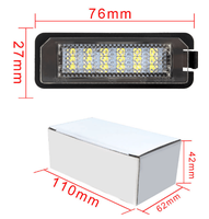 2 Stück Auto-LED-Kennzeichenbeleuchtung Nummernschildleuchte für VW GOLF 5 6 7 OEM NR. 3D0943021A 1J6943021B 3C5943021 1K8943021
