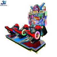 Simulateur de course de moto dynamique à monnayeur pour 3 joueurs, machine de jeu d'arcade pour centre de divertissement