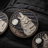 Patch moral 3D personnalisé en caoutchouc PVC souple avec boucle de fixation pour uniformes, sacs à dos tactiques et décoration d'équipement