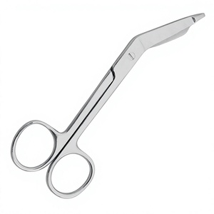 <b>Left</b>-<b>Handed</b> Ergonomic Bandage <b>Scissors</b> for Nail Care Beauty Manicure Tools Sharp Stainless Steel Blade Straight Type Steel - Product Image 3