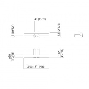 Agape Modern Double Roll Holder Dot Line Design Toalla de papel y portarrollos de papel higiénico para cocina, baño y hotel - Product Image 2