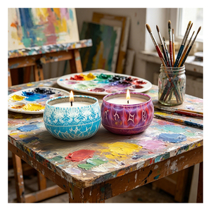 Vela de Ceremonia en Lata Premium, Recuerdo para Invitados, Aroma Natural de Soya, Exhibición de Boutique para Recepciones, Selección de Lujo - Product Image 3